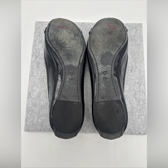 Tory Burch Black Loafers with Metallic Accent - Picture 4 of 6